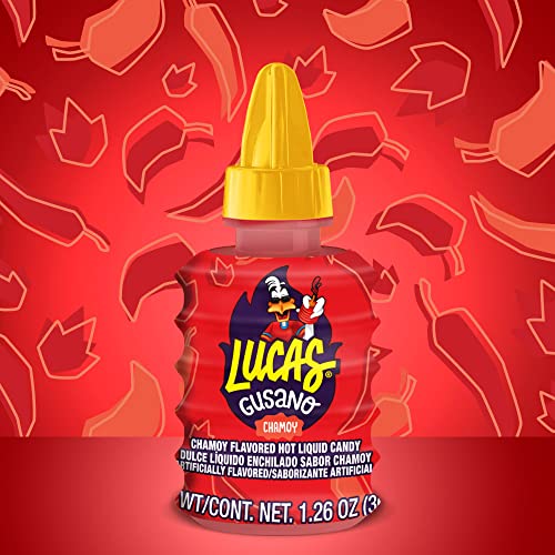 Lucas Chamoy Gusano colorful plate snack suitable for sharing