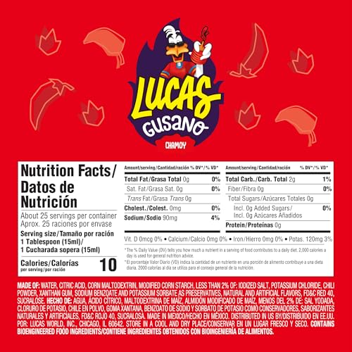 Lucas Chamoy Gusano pack front with vibrant label for on-the-go snacking