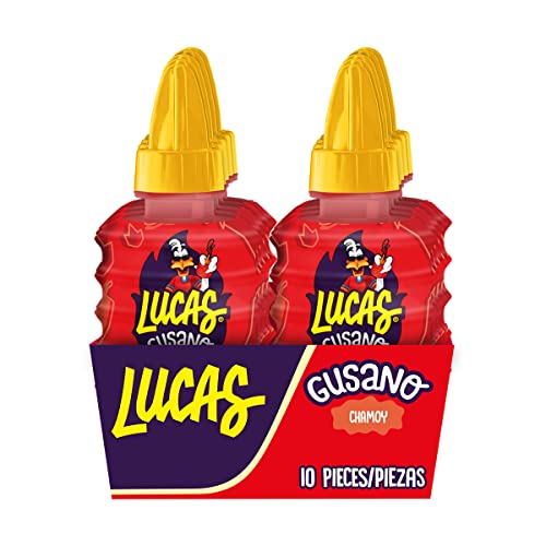 Lucas Chamoy Gusano texture close-up with glossy coating