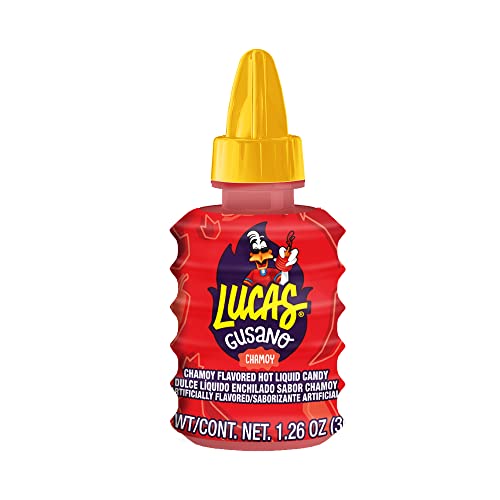 Lucas Chamoy Gusano unboxing moment inviting spicy candy experience