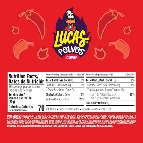 Lucas Chamoy powder pour spout ready for easy drizzle on snacks