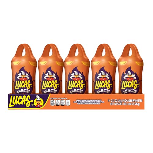 Lucas Muecas Mango Lollipop wrapped, ready as a gift or treat.