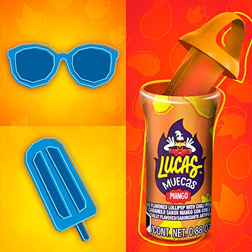 Pinata-ready Lucas Muecas Mango Lollipop invites playful moments.