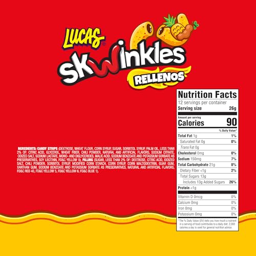 Lucas Skwinkles pineapple-tamarind filled strips offering a flavor adventure.