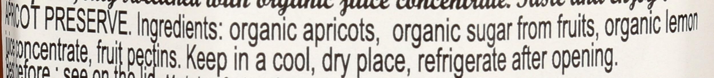 Lucien Georgelin apricot spread ingredients panel emphasizes simple, fruit-first composition.