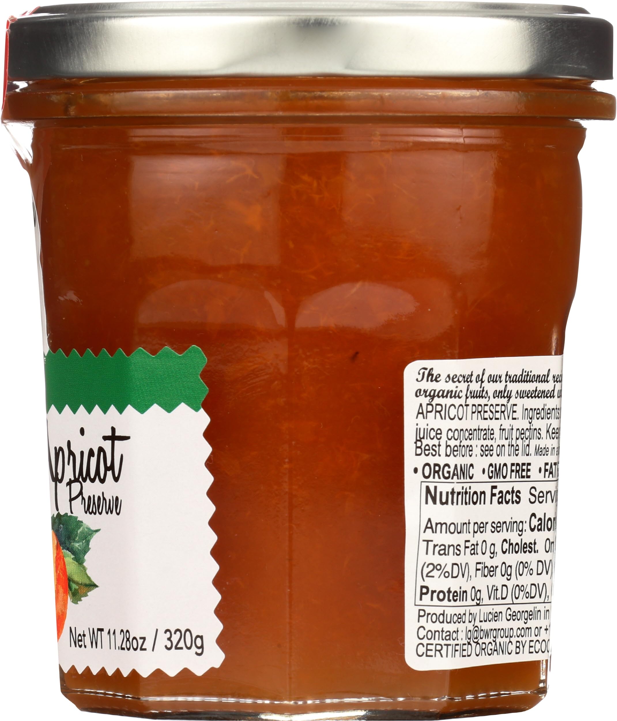 Lucien Georgelin organic spread on shelf communicates trust and convenience.