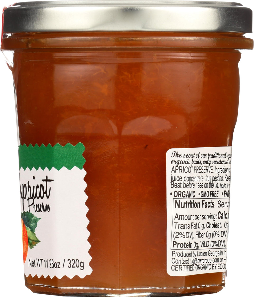 Lucien Georgelin organic spread on shelf communicates trust and convenience.