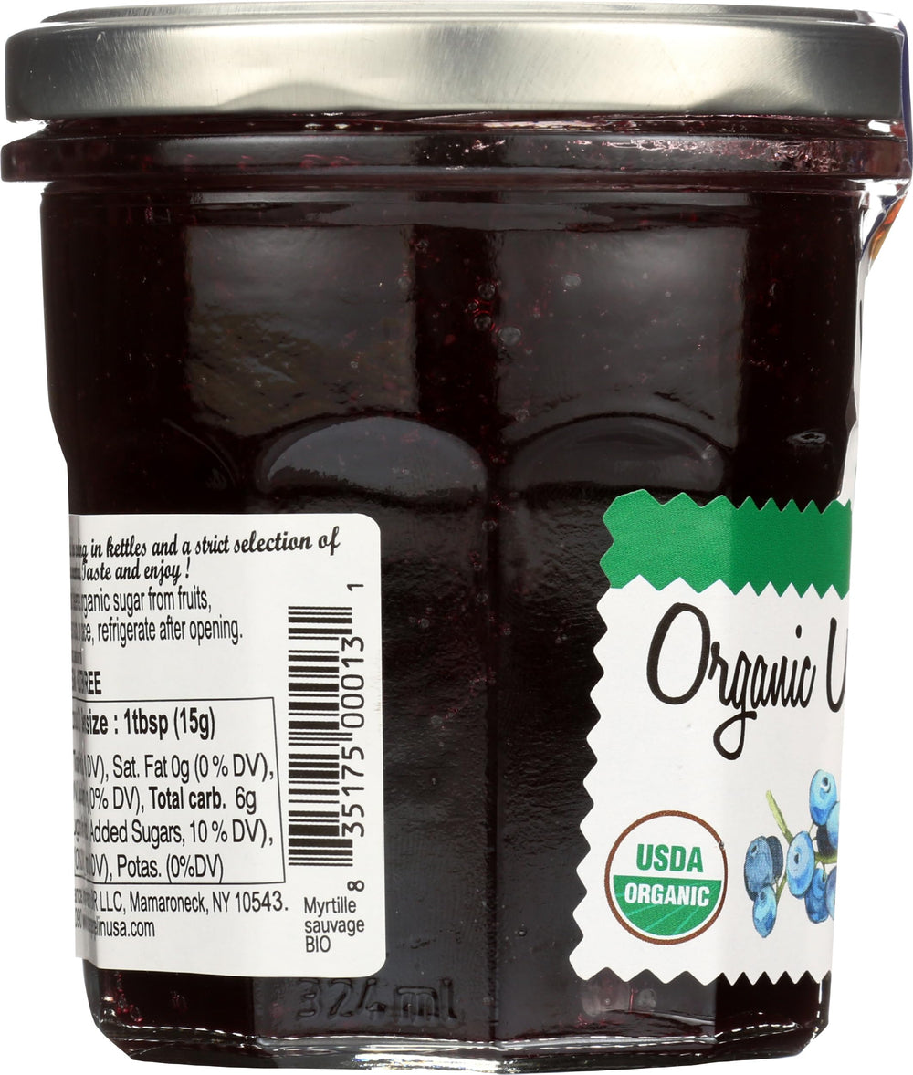 LUCIEN GEORGELIN Gluten-free and non-GMO icons on jar label emphasize inclusivity.