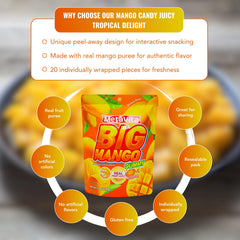 Luckycare MetaVita mango gummy with apple juice highlights natural sweetness