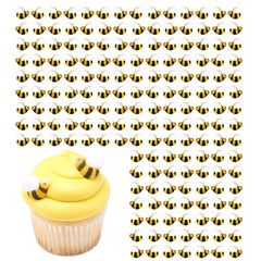 Lucks Dec-Ons Bumble Bees topper closeup for elegant cake decoration.