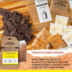 Lucky Beef Jerky cure packet included for consistent jerky curing