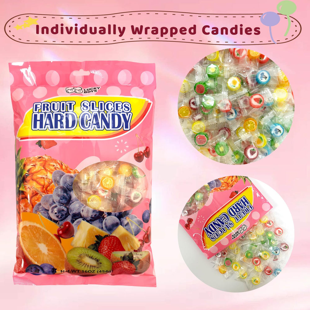 Bright colors of Lucky Boys Fruit Slices enhance any candy dish or display.