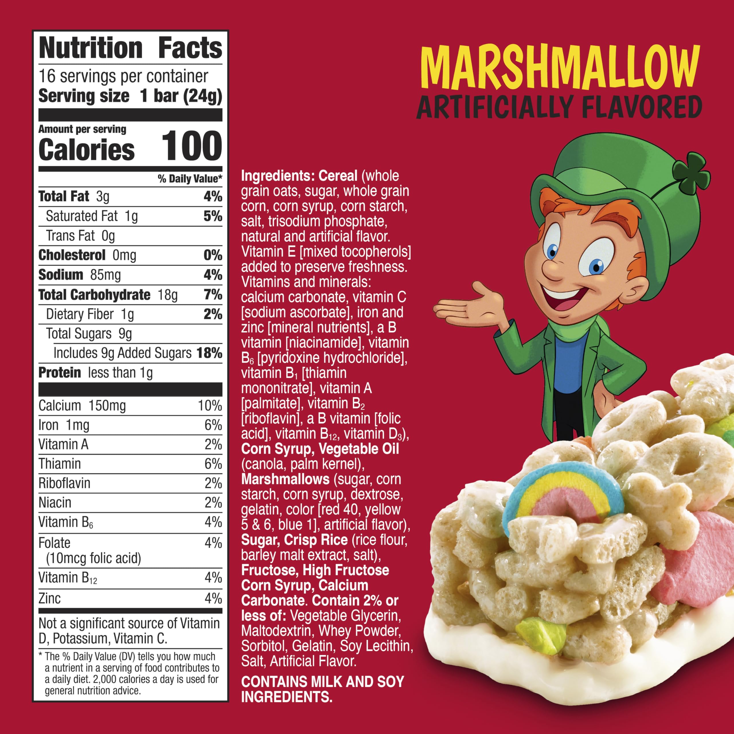 Lucky Charms cereal bars on-the-go snack for school days.