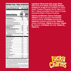 Lucky Charms gluten free cereal bowl with marshmallows for a fun snack.