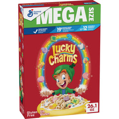 Lucky Charms gluten free cereal bowl with marshmallows for breakfast