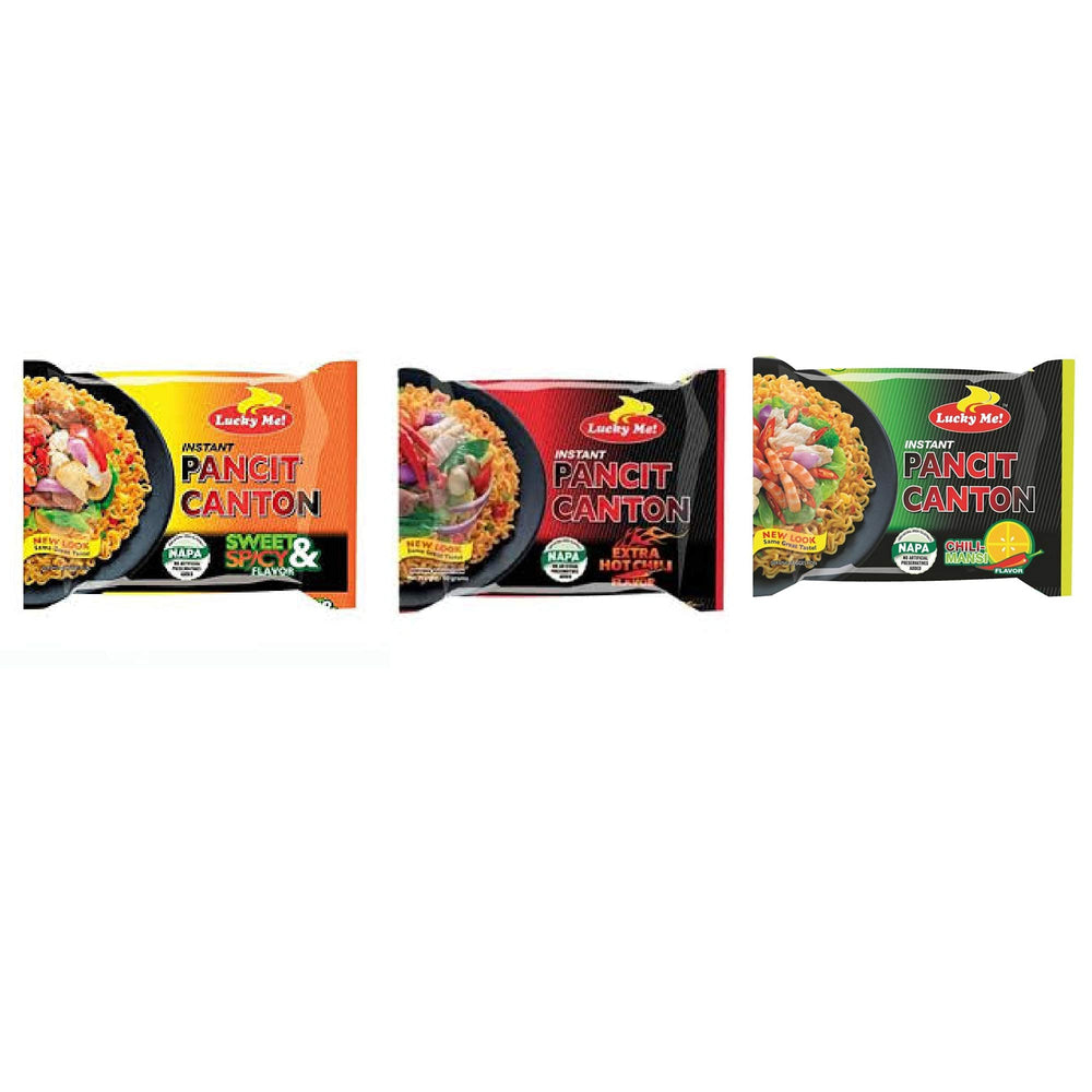 Lucky Me Pancit Canton in bowl ready to serve meals.