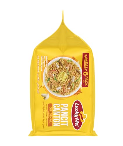 Lucky Me Pancit Canton Original bowl served for a comforting quick meal