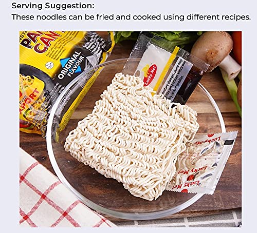 Lucky Me Pancit Canton Original kitchen-scene showing easy setup