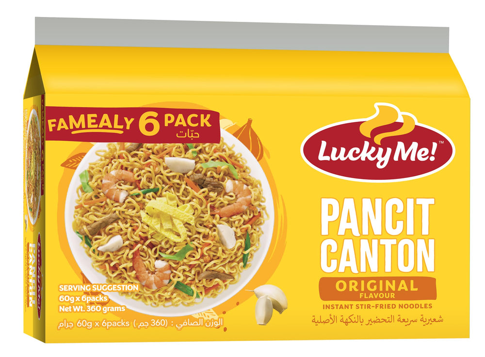 Lucky Me Pancit Canton Original pack-6 for quick meals
