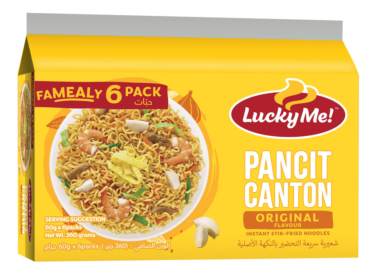 Lucky Me Pancit Canton Original pack-6 for quick meals