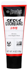 Lucky Seoul Gochujang jar, versatile pantry staple for meals.