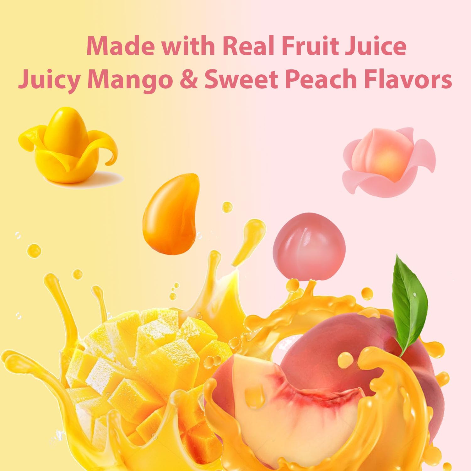 Luckycare MetaVita two-pack mango-peach treats, ideal for gatherings