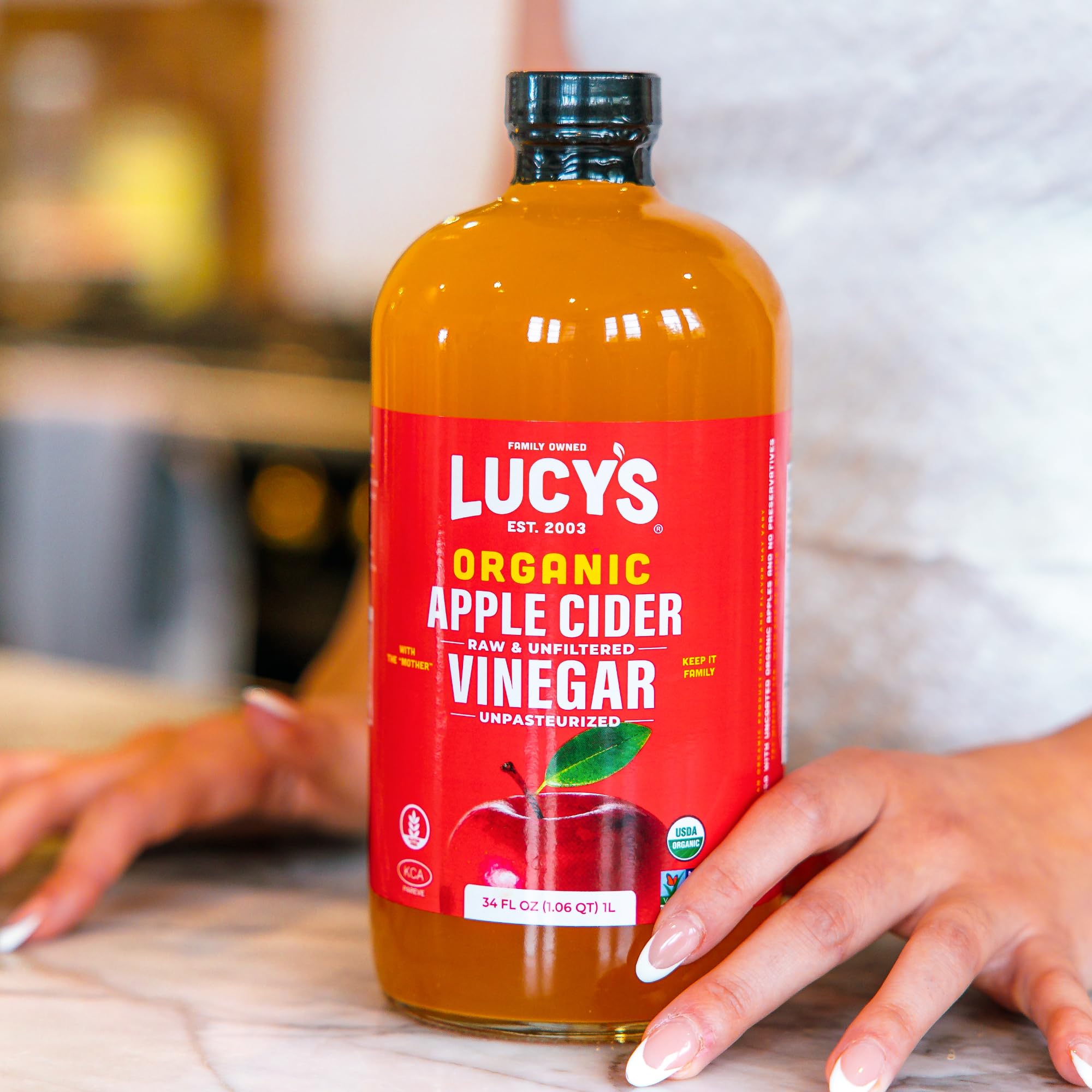Origin scene showing Pacific Northwest apples used in Lucy’s ACV.