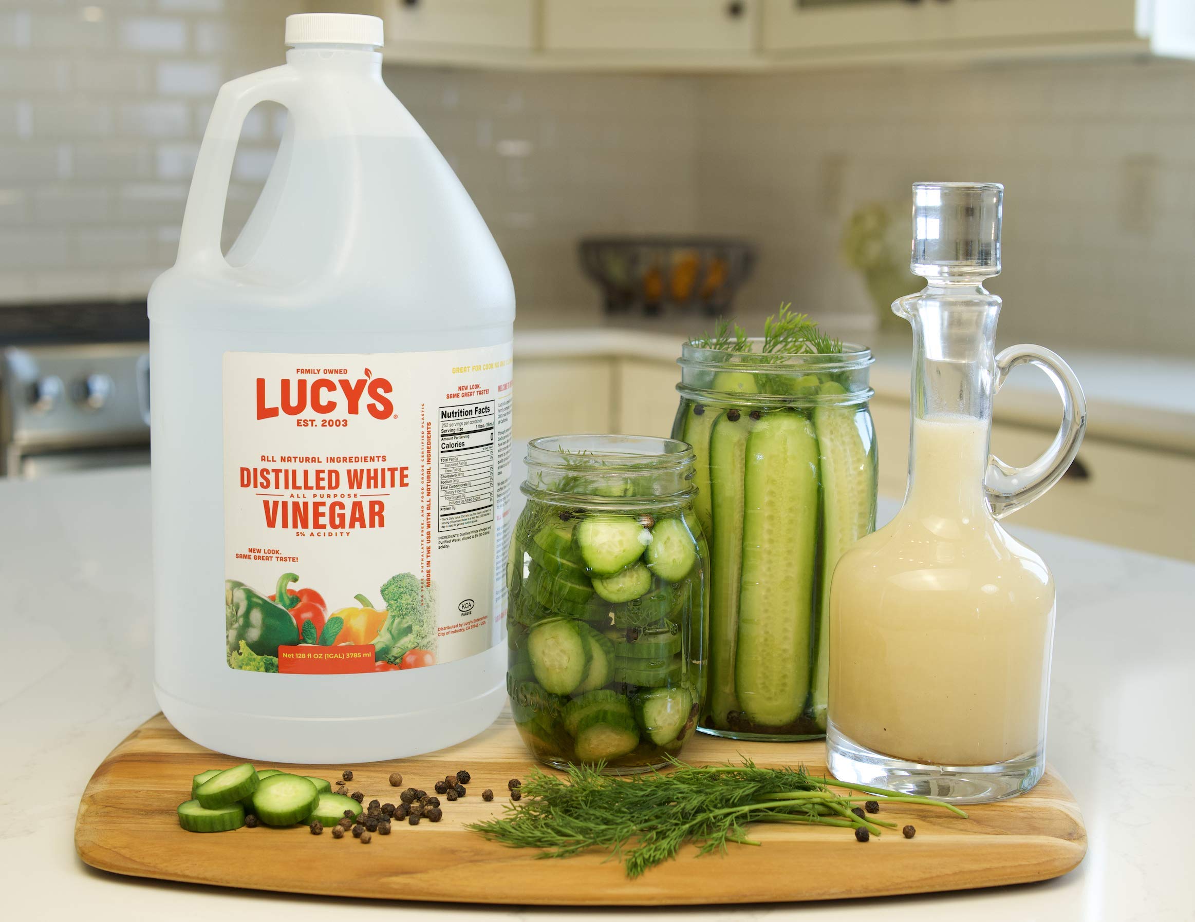 Lucy's biodegradable formula supports eco-friendly home cleaning.