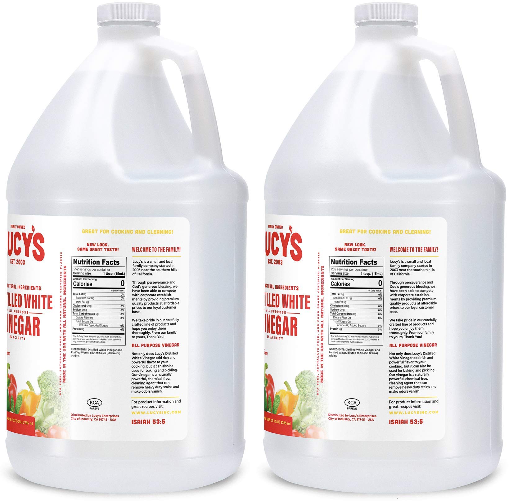 Lucy's vinegar substitutes salt or buttermilk in simple recipes.