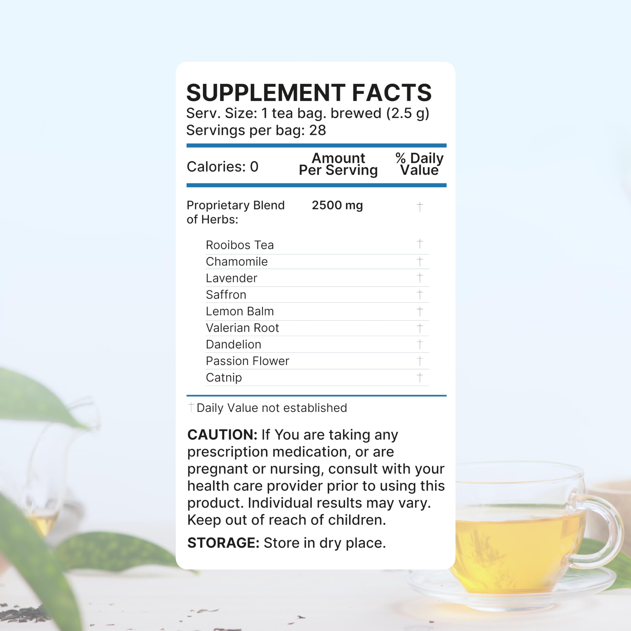Lulutox Deep Sleep Tea steeping leaves a soothing aroma