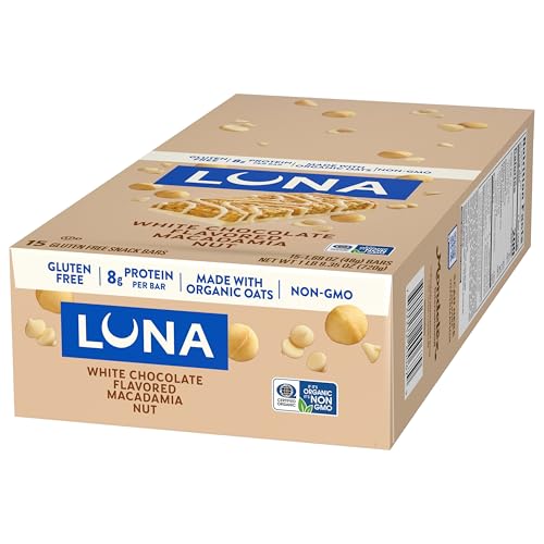 Luna Bar energy-support messaging appears in lifestyle shot.