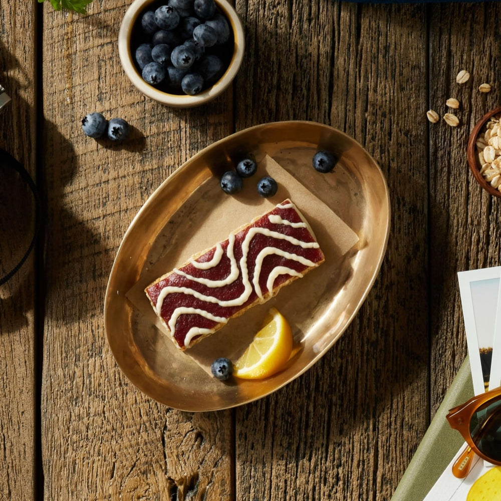 Luna Bar Mash-Ups LemonZest + Blueberry product shot mentions non-GMO
