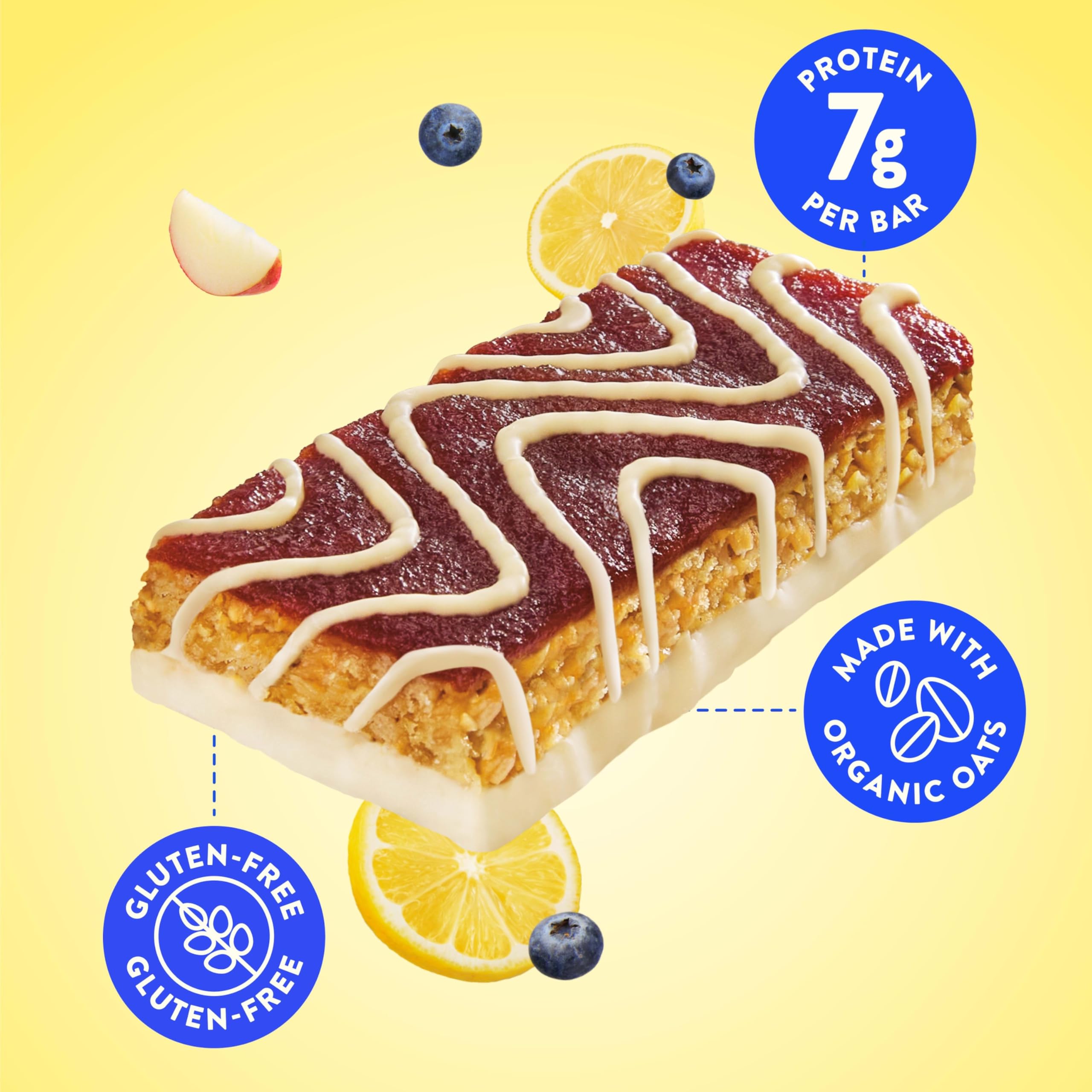 Luna Bar Mash-Ups LemonZest + Blueberry on-the-go snack for busy days