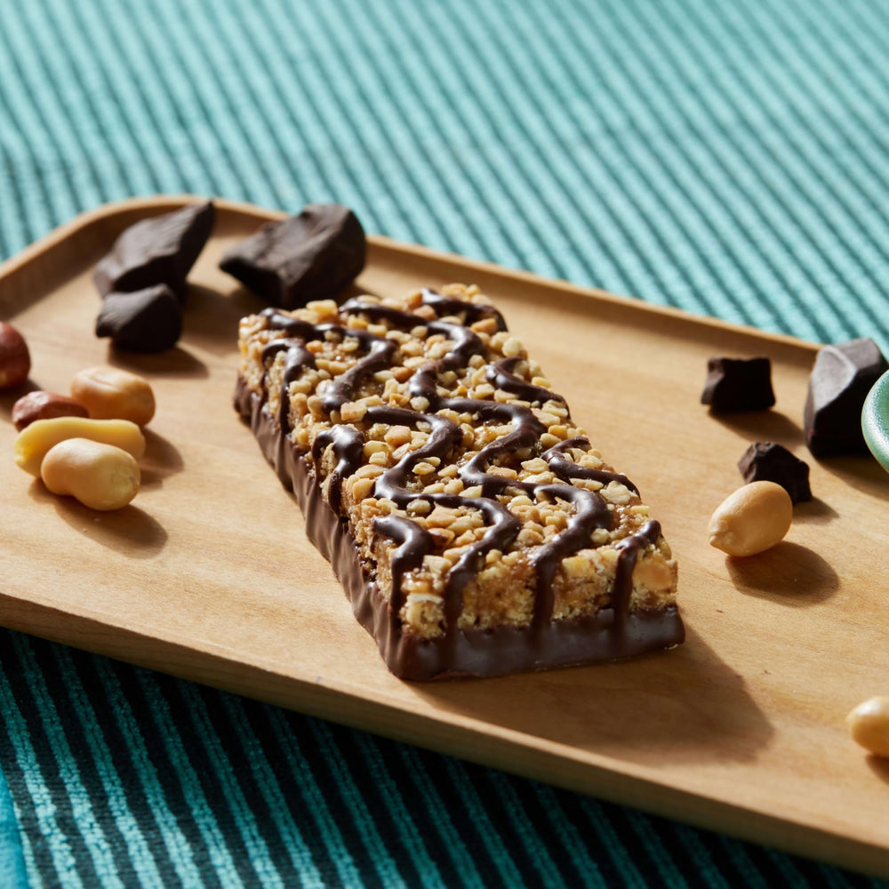 On-the-go snacking with LUNA Nutz Over Chocolate bar.