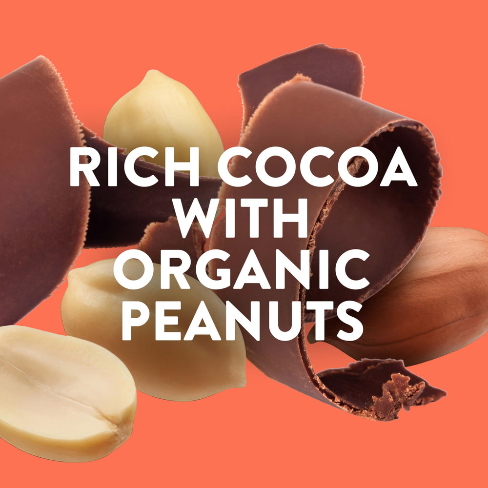Peanuts visible in LUNA Nutz Over Chocolate for natural crunch and flavor.