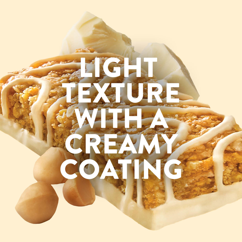 Luna Bar organic oats ingredient shot emphasizes wholesome plant-based fuel.