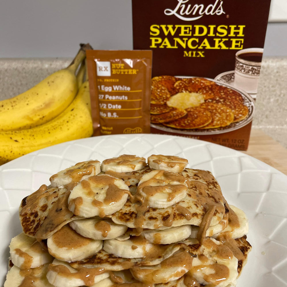 Pancakes dusted with powdered sugar, ready for quick weekend indulgence.