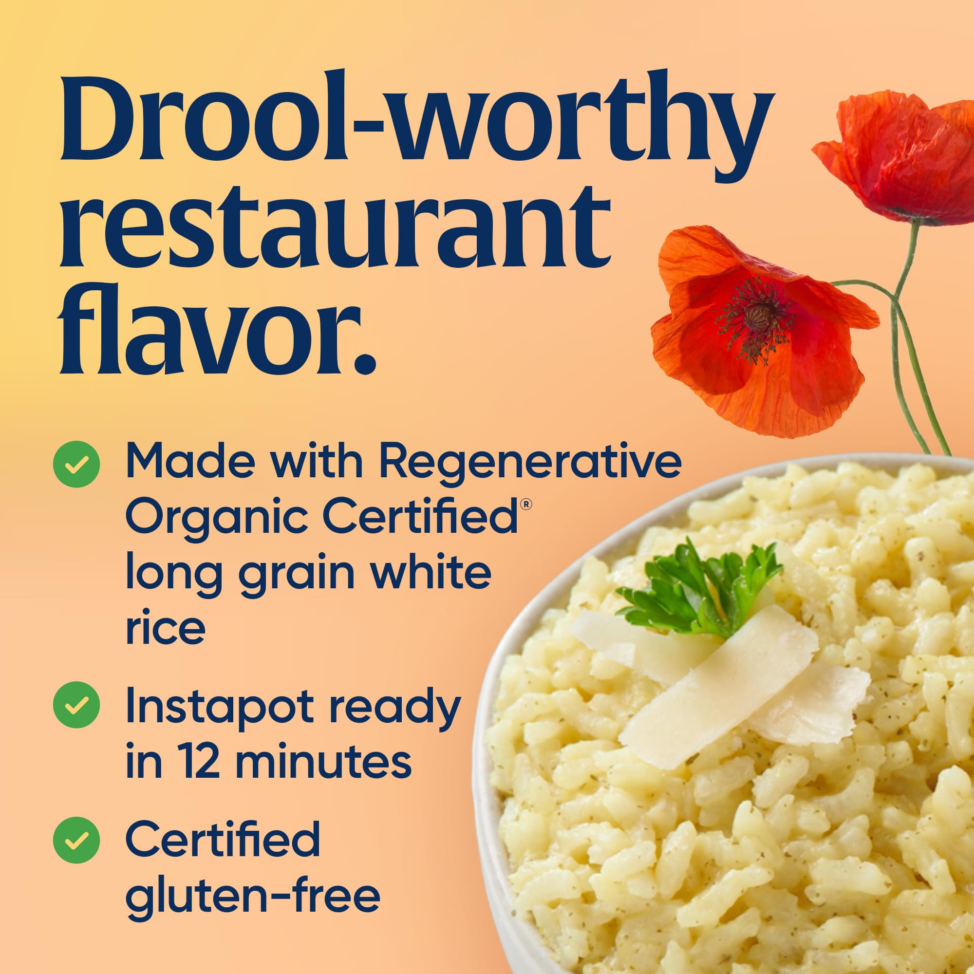 Aged Parmesan finishing touch enhances the rich, savory profile.