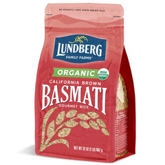 Lundberg Organic Basmati Brown Rice packaging, ideal for everyday meals.