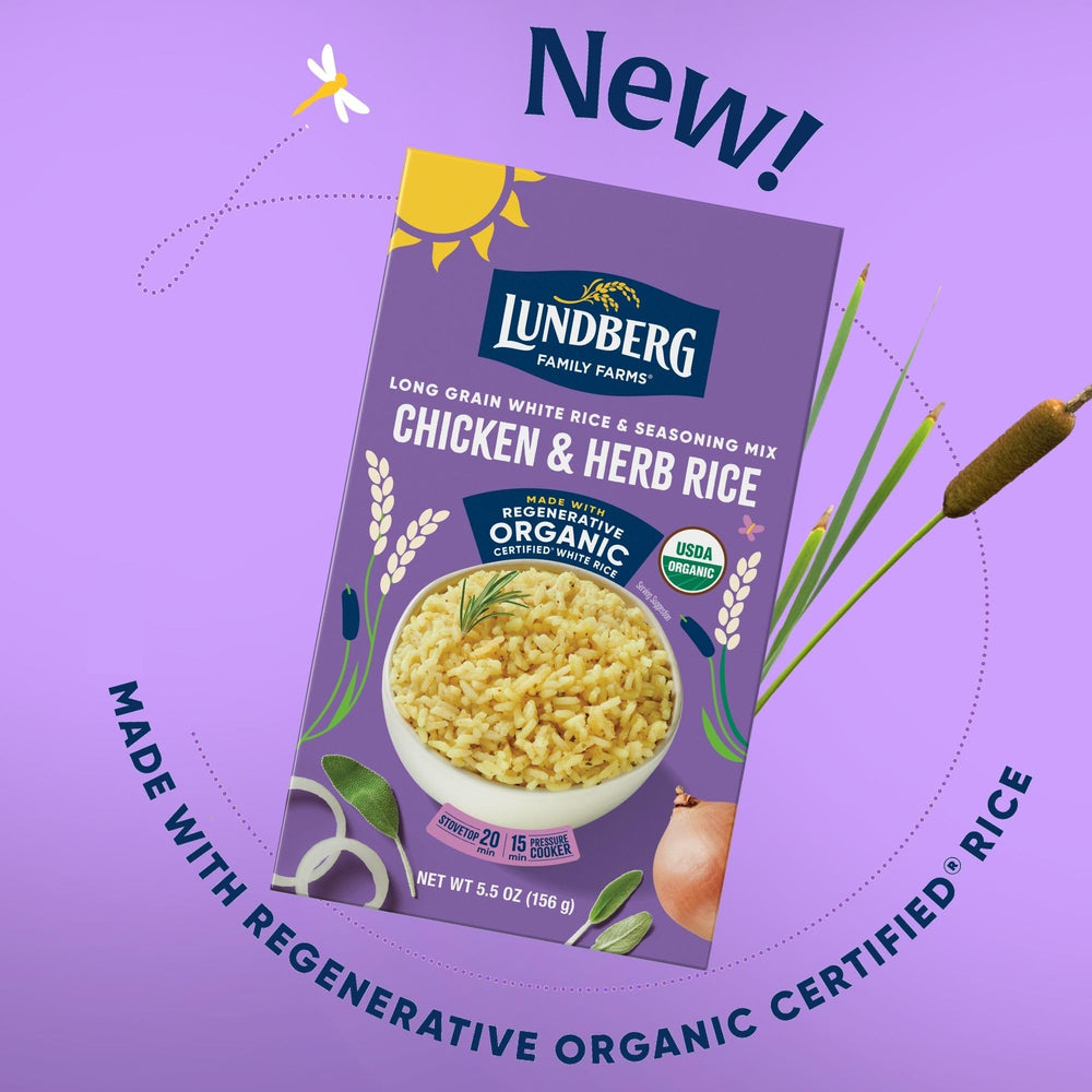 Close up of natural ingredients in Lundberg seasoning blend
