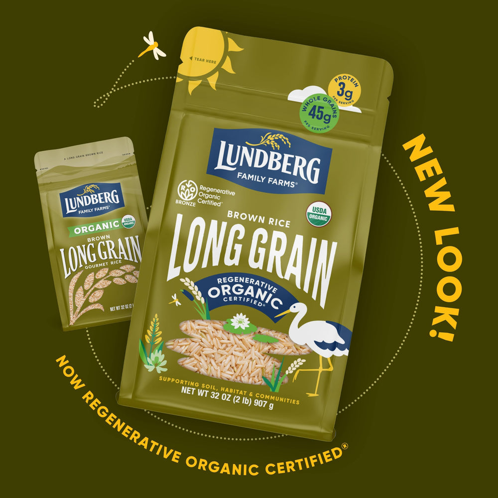 Lundberg Family Farms heritage rice reflecting sustainable farming and delicious meals