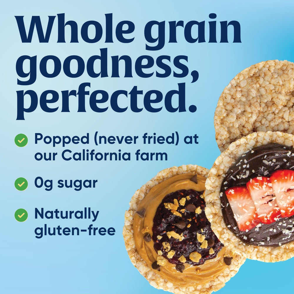 Lundberg gluten-free vegan logo closeup emphasizing allergy-friendly snack