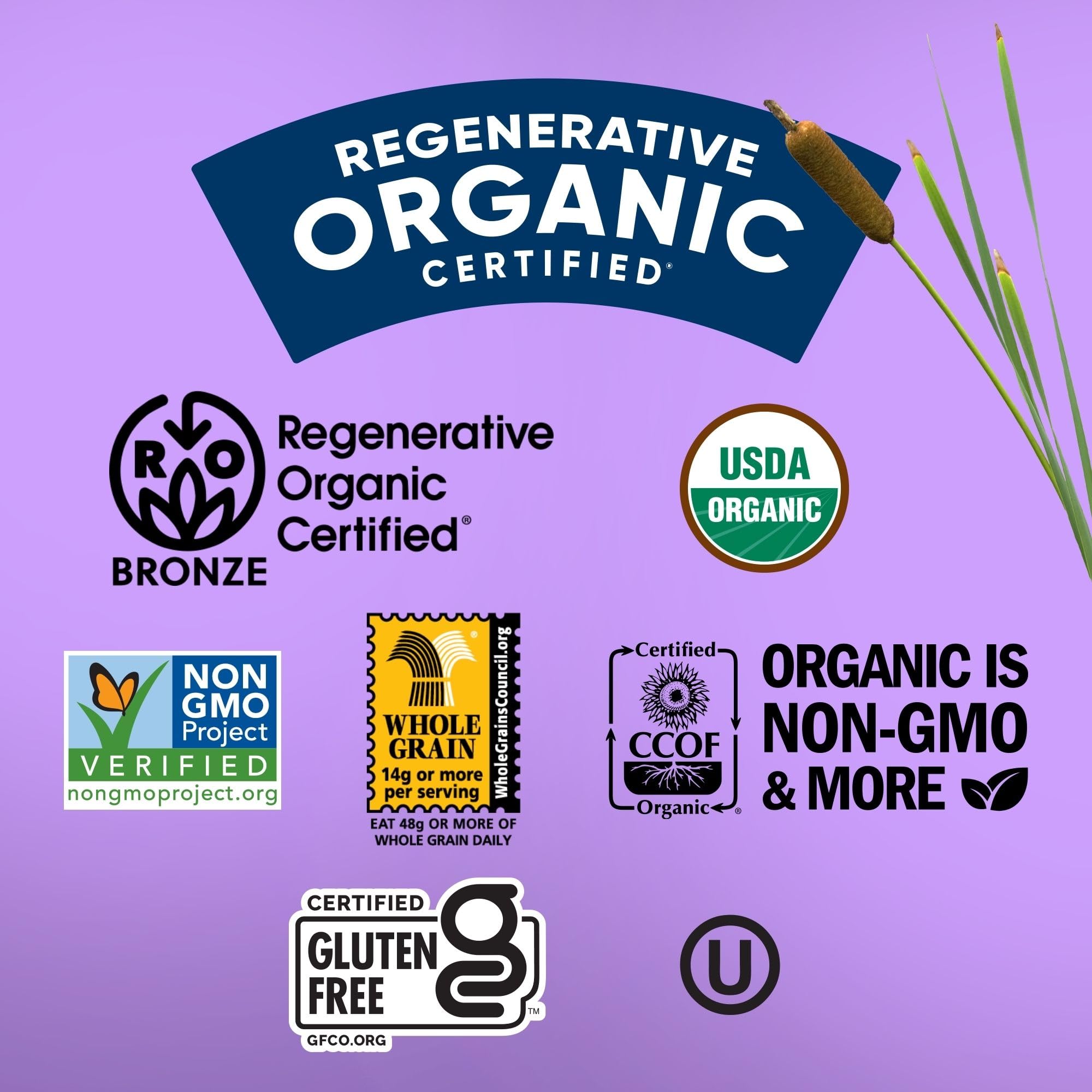 Lundberg Organic whole grain brown rice close-up emphasizing quality ingredients.