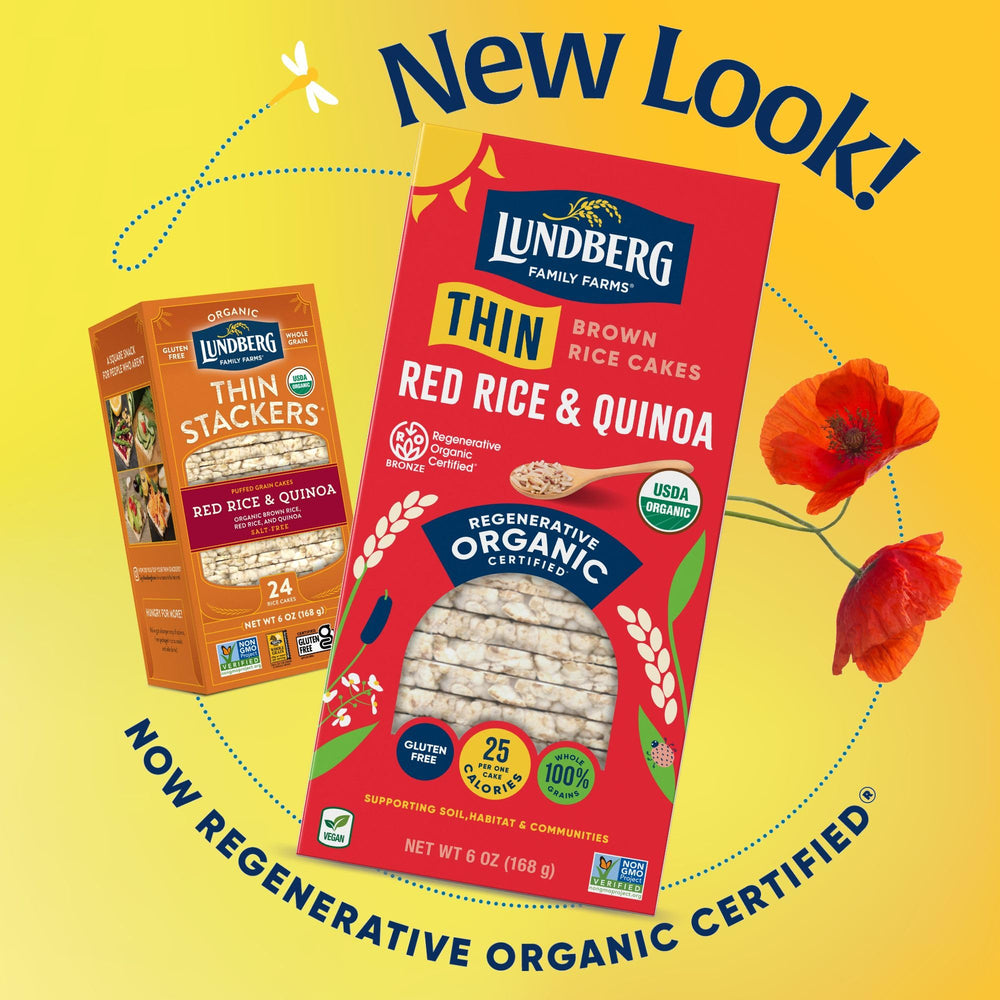 Product on shelf showcasing 24 puffed cakes per box