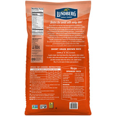 Lundberg rice grains close-up showcase plump texture and nutty aroma.