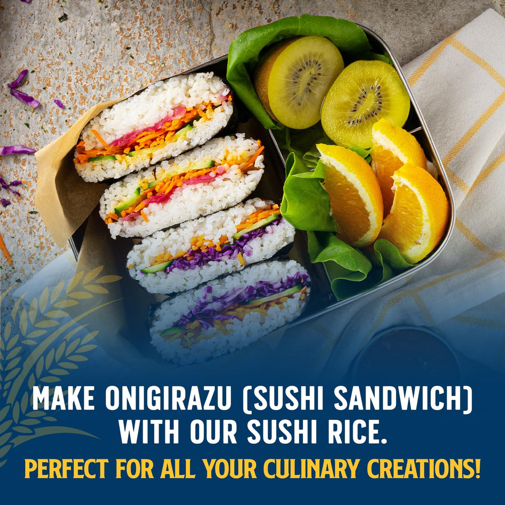 Lundberg sushi rice nigiri plate for authentic bite at home
