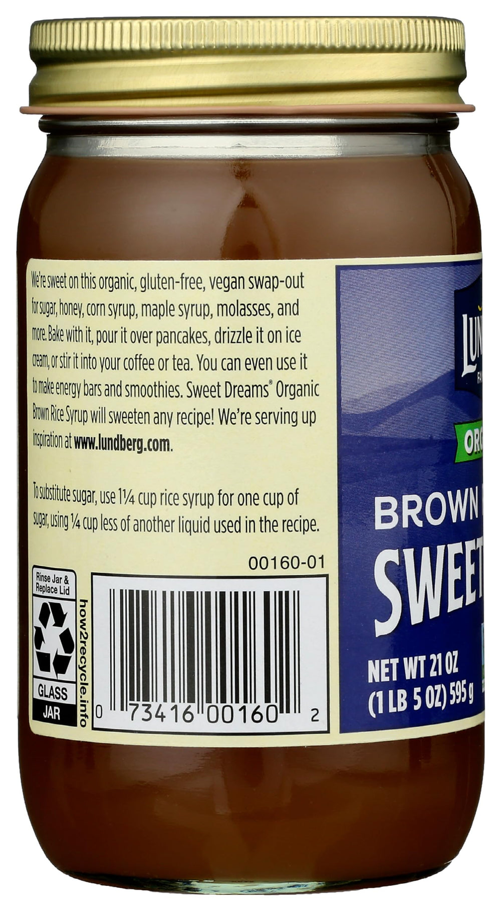 Lundberg Sweet Dreams syrup in snack bars adding chewy texture