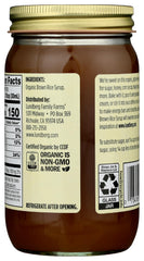 Lundberg Sweet Dreams syrup drizzled on pancakes highlighting gluten-free benefits