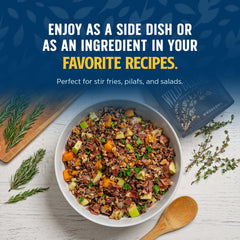 Regenerative Organic Certified label on Lundberg Wild Blend Rice packaging