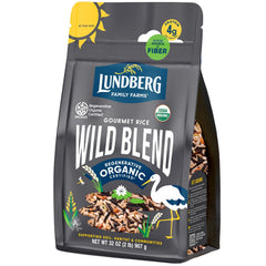Lundberg Wild Blend Rice in a colorful bowl, ideal for year-round meals